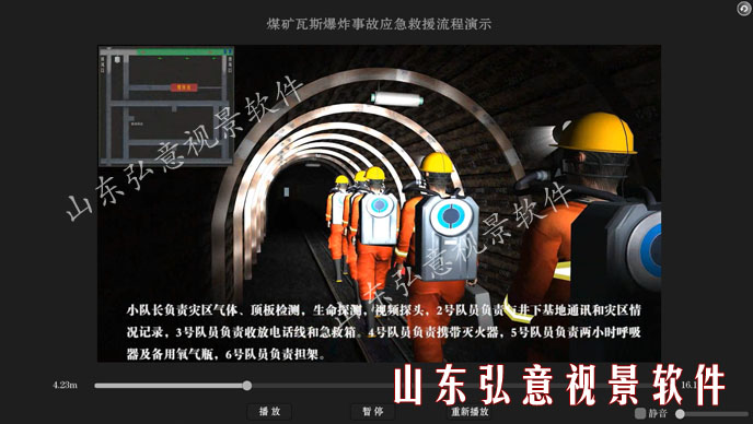 煤礦事故救援演練