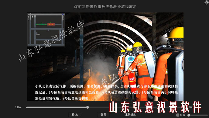 煤礦事故救援演練